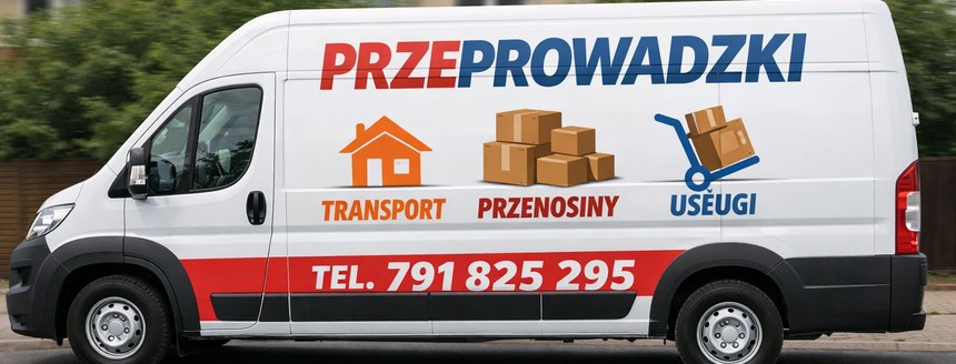 Bus firmy BAC-POL - przeprowadzki i transport